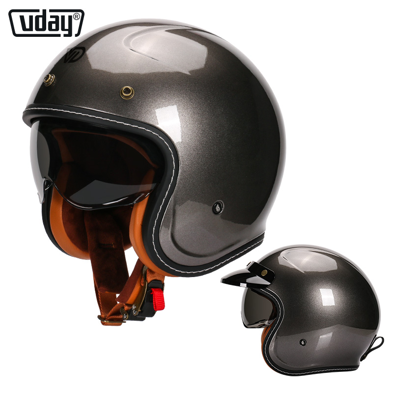 Открытый мотошлем Three Quarters, ретро-стиль