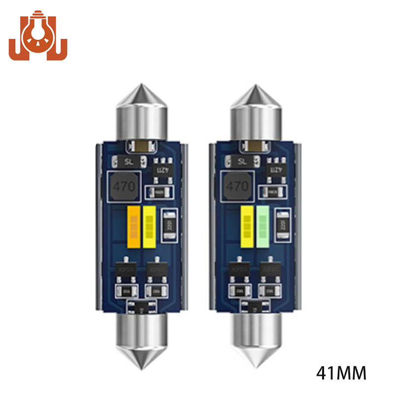 Двухцветная светодиодная лампа Festoon 41мм для салона авто