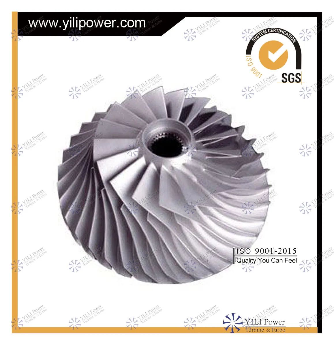 Колесо компрессора для турбокомпрессора дизельного двигателя