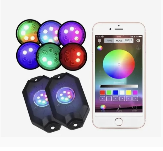 Комплект RGB LED-подсветки днища автомобиля с APP-управлением