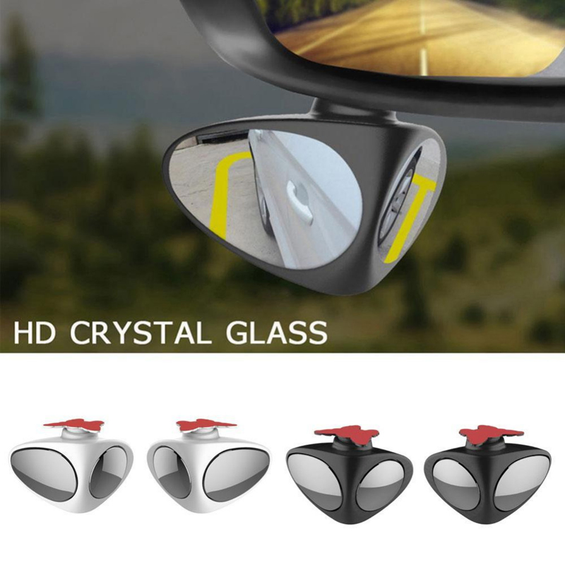 Car Blind Spot 360 Rotation Adjustable Convex Rear View Mirror