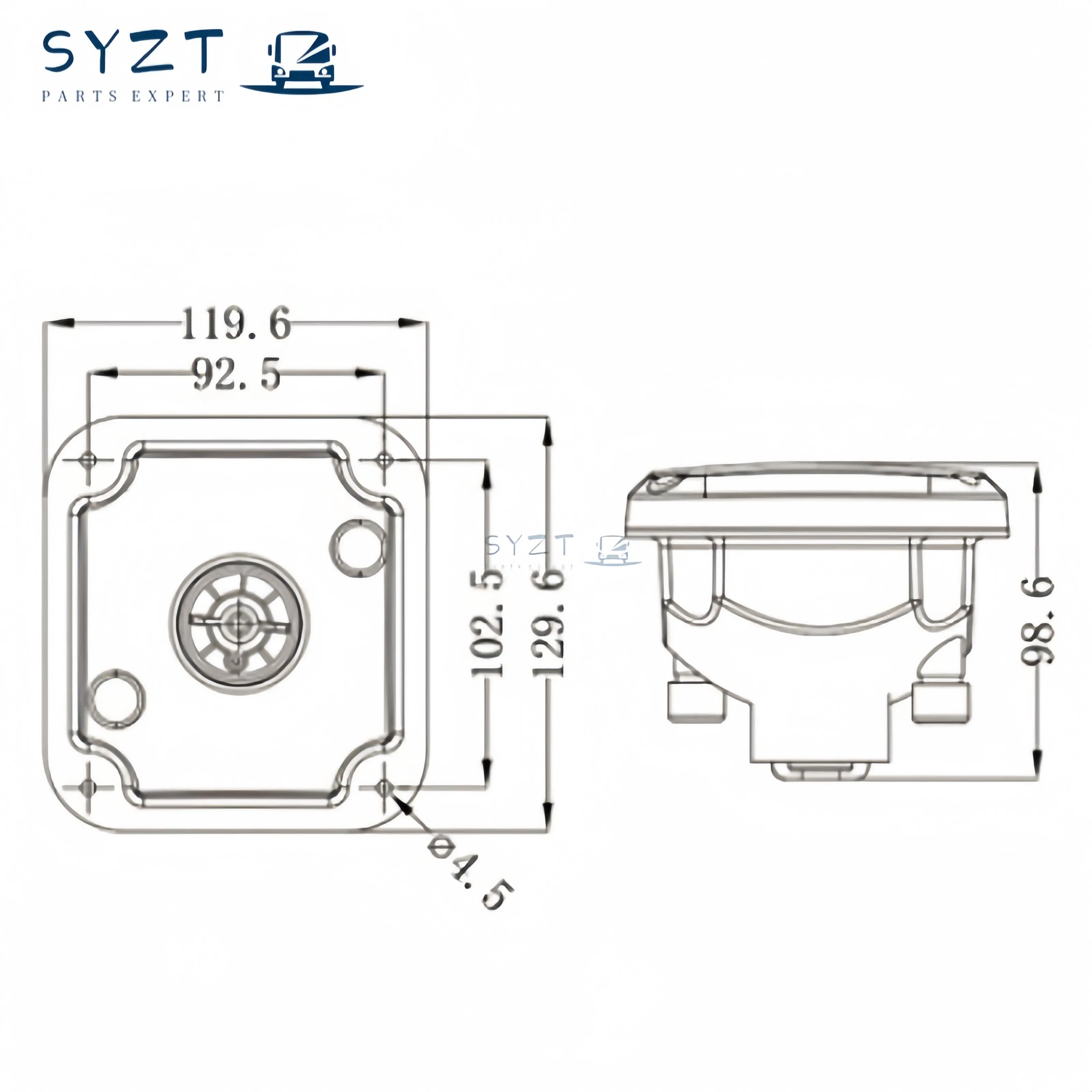 Bus Accessories High Quality Round Rear Small LED Taillight