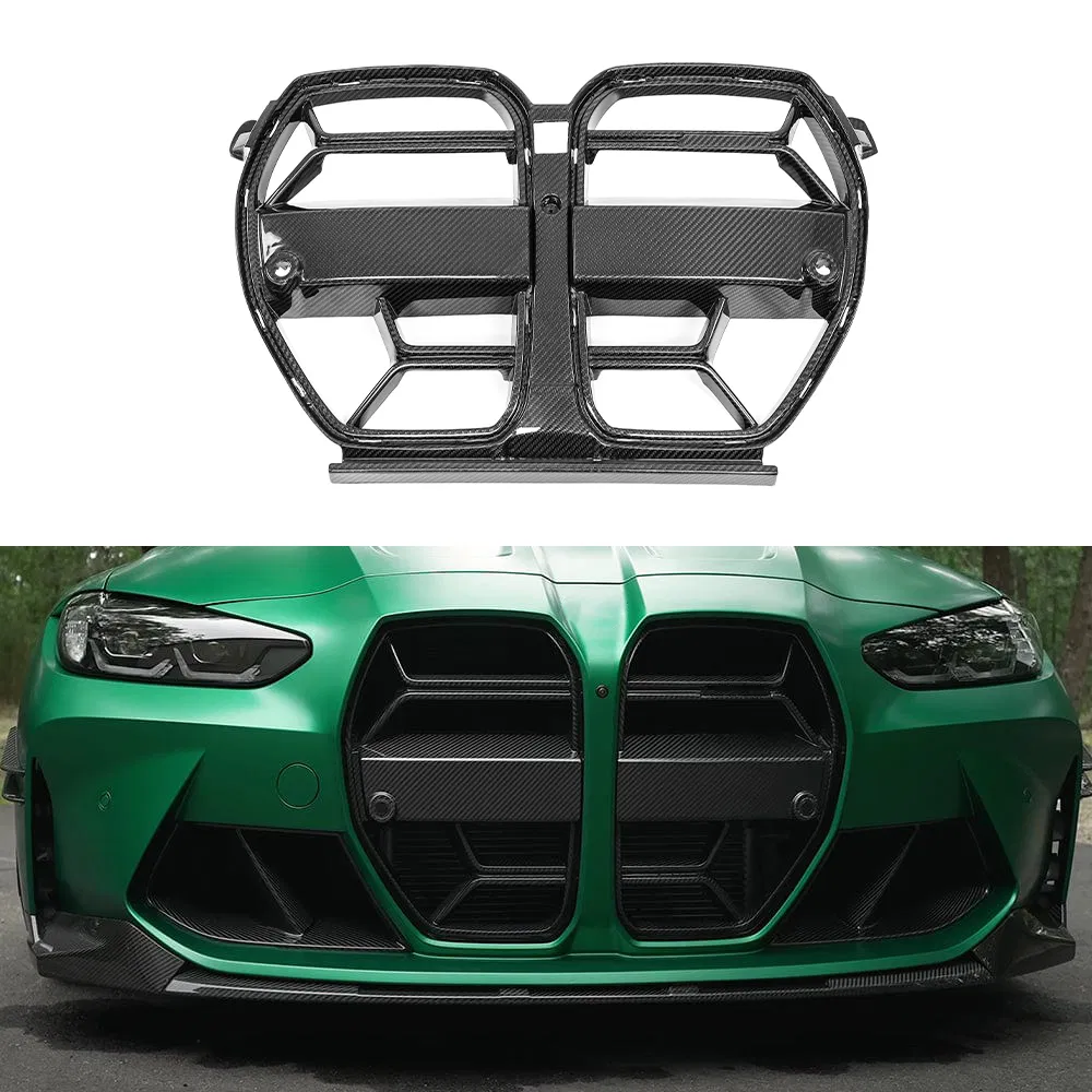 BMW G80 G81 M3 & G82 G83 M4 Pre-Preg Carbon Fibre CSL Front Kidney Grilles Without Acc (2021+) Auto Parts