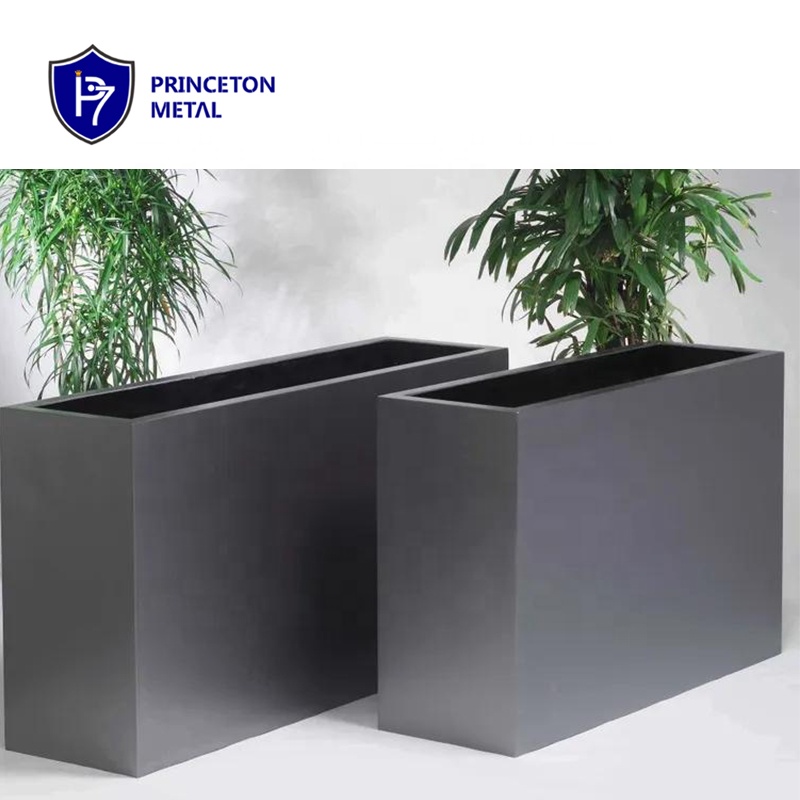 Large Square Outdoor Aluminum Planter for Home and Garden