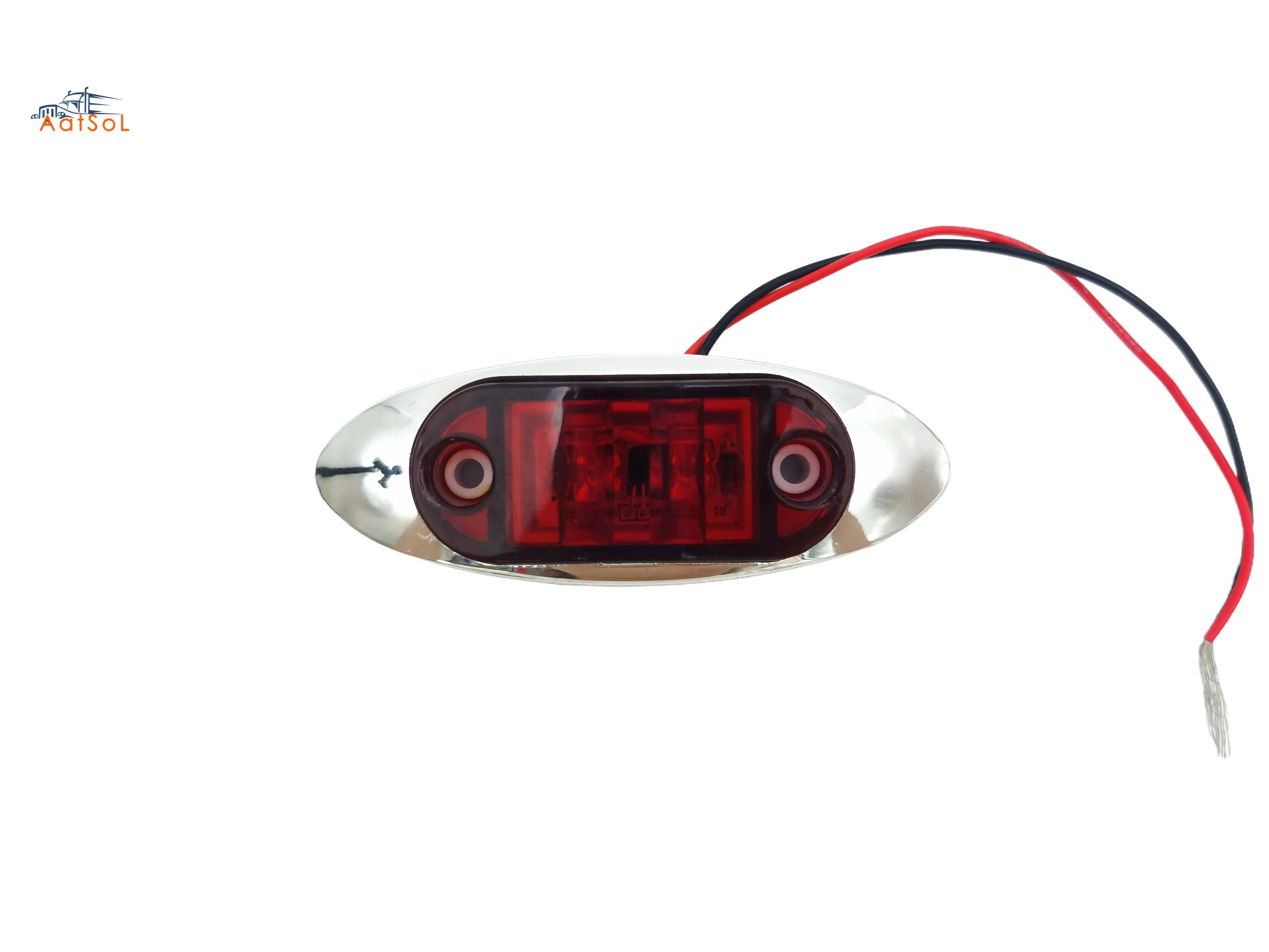 Хромированный боковой габаритный фонарь LED 10-30V IP65