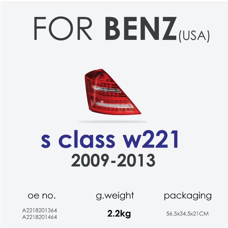 LED Taillights PARA for Benz, DRL Turn Signal De Freio, Auto Montagem, for Benz W221 2005-2012 S Classe S300 S350 S400 S450
