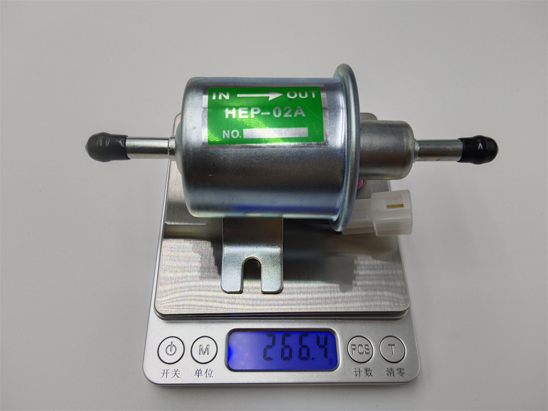 Hep02A Gas Diesel Inline Low Pressure Electric Fuel Pump Silvery