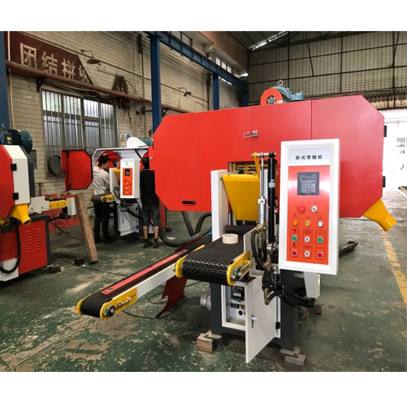Industrial Wood Cutting Band Saw Fast Heavy Duty 400mm Width Horizontal Band Saw Machine