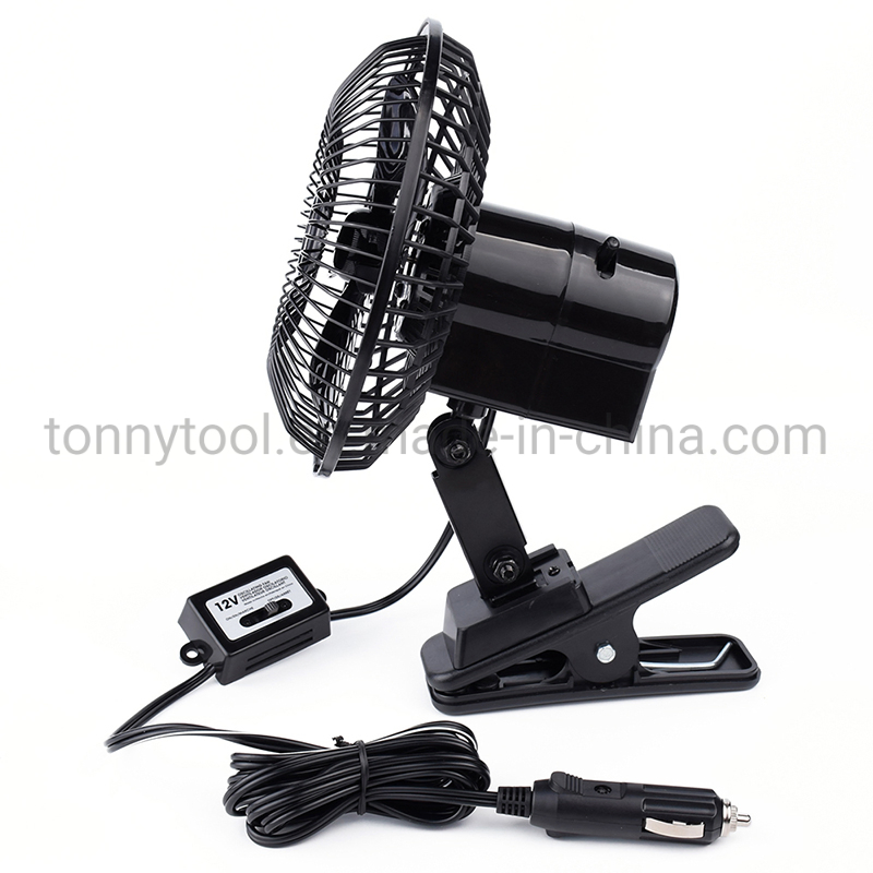 6-Inch 24V Plastic Rotatable Car Cooling Fan - Powerful, Quiet, Efficient Electric Ventilation