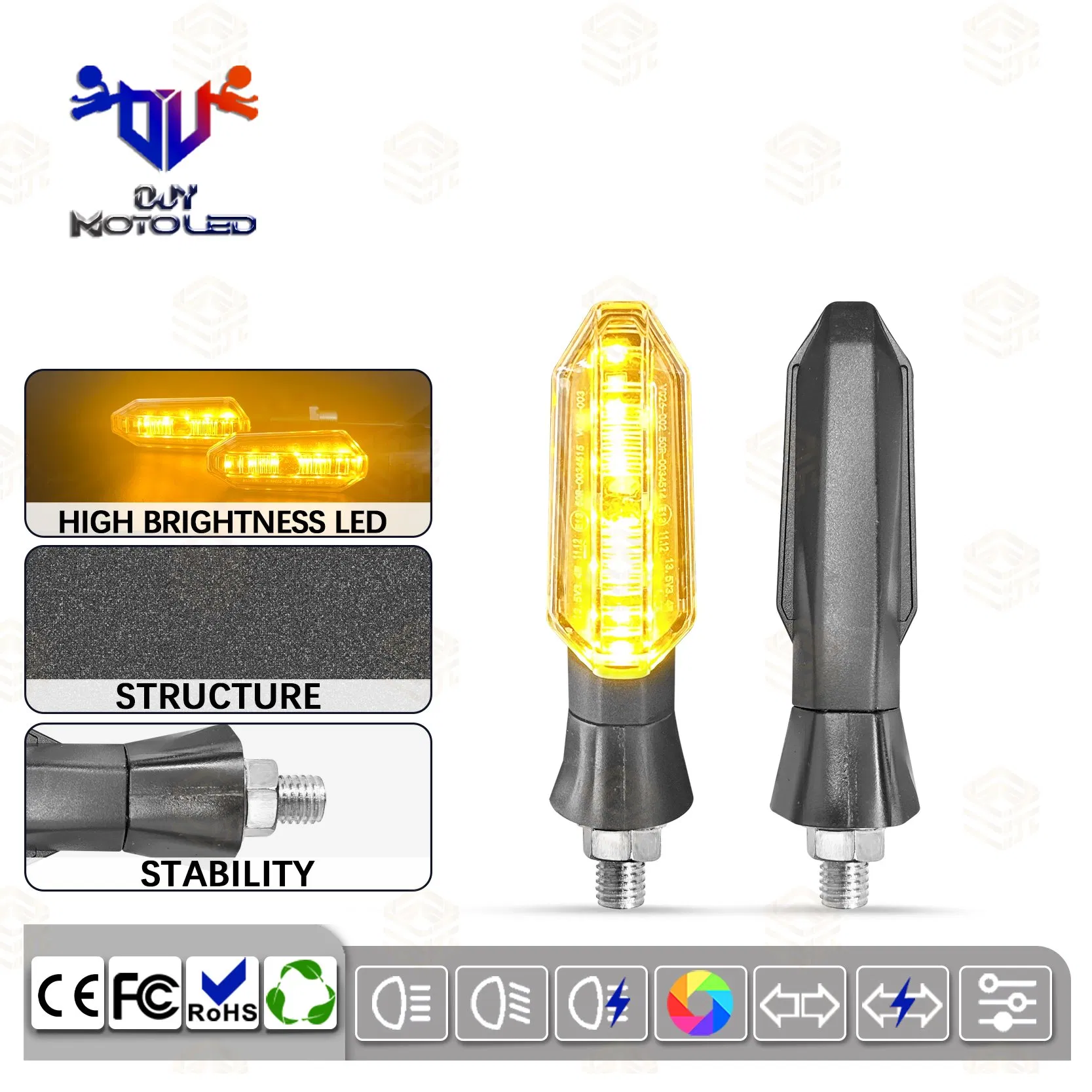 Сверхъяркий антивибрационный светодиодный поворотник