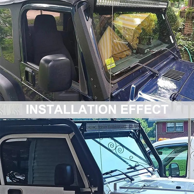 Offroad Car Roof Bar Light Bracket for Jeep Wrangler Tj 52 Inch 300W Lightbar