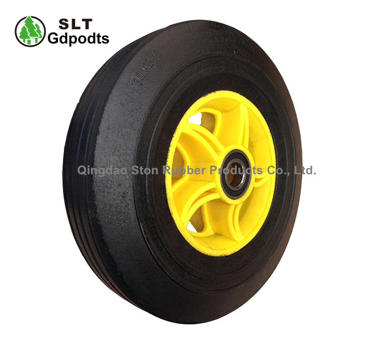 250mm Solid Rubber Heavy Duty Trolley 10" Wheel