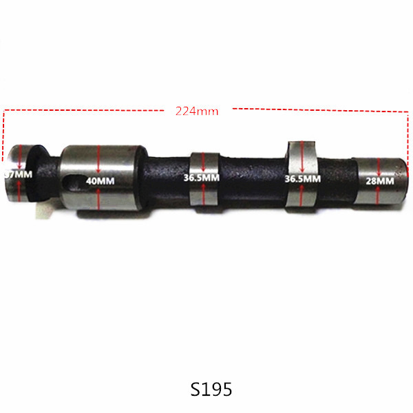 Распредвал S195 для дизельного двигателя водяного охлаждения