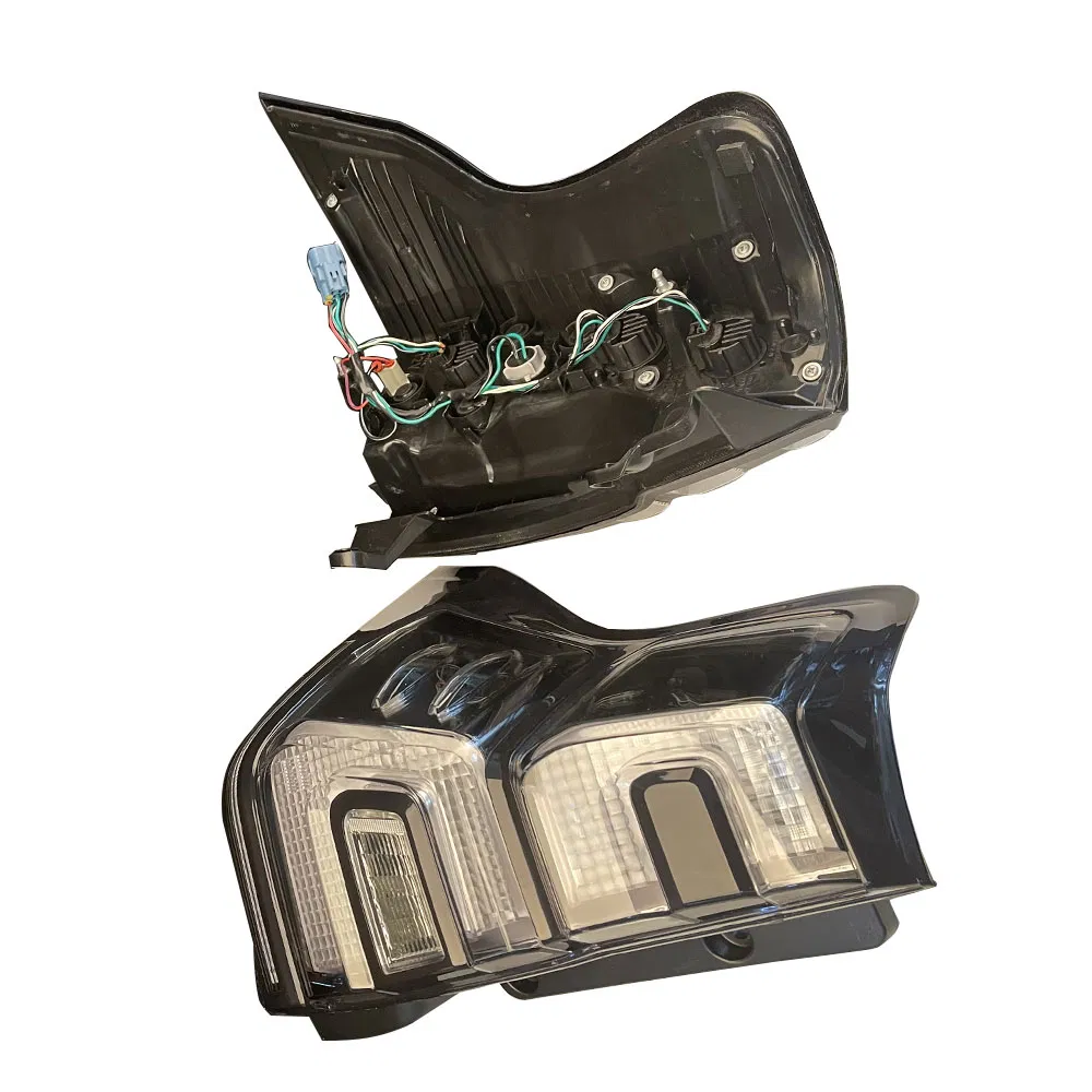 Car LED Taillights Flow Light Steering Brake Lamp Smoky for Toyota Prado Fj150