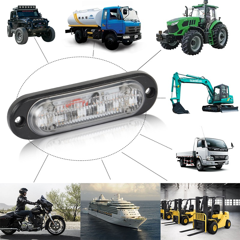 12-30V LED Side Marker for Truck Harvester Tractor, Car Trailer Position Lamp Rear Signal Light Factory