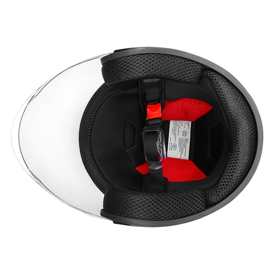 Защитный шлем мотоциклетный полуоткрытый с быстросъемным ремнем