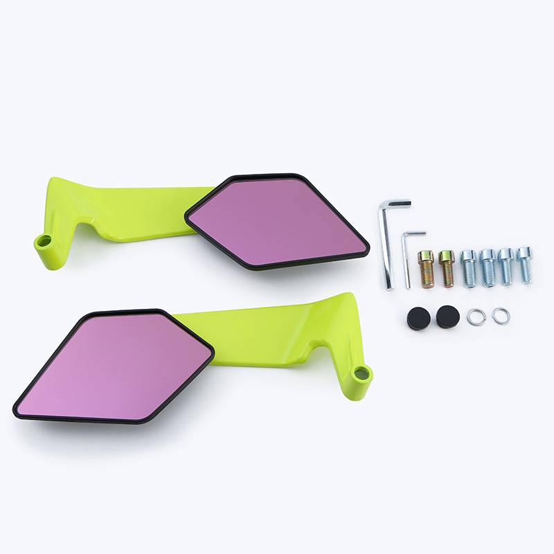 Colorful Wing Rearview Motorcycle Mirror Suitable for Motorbike ATV Ktm Modified Accessories Aluminum Alloy Rearview Mirror