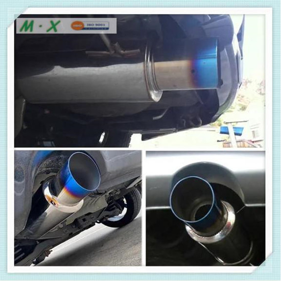 Глушитель выхлопной HKS 2.5'' вход 4'' выход, синий титан