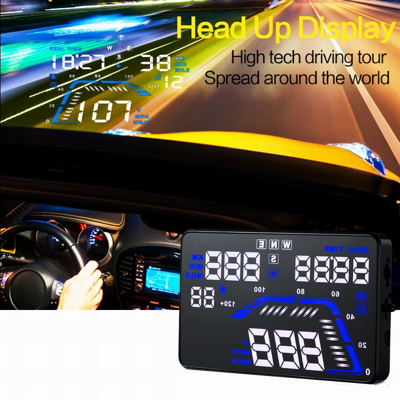 Универсальный GPS HUD-проектор 5,5 дюймов для лобового стекла