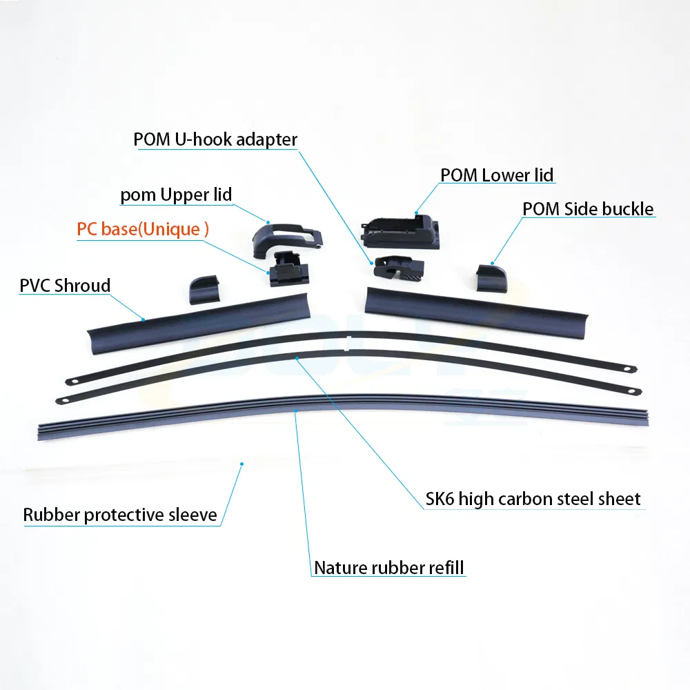 Factory Wholesale Car Wiper Blade Universal Soft Wiper Auto Car Windshield Wipers