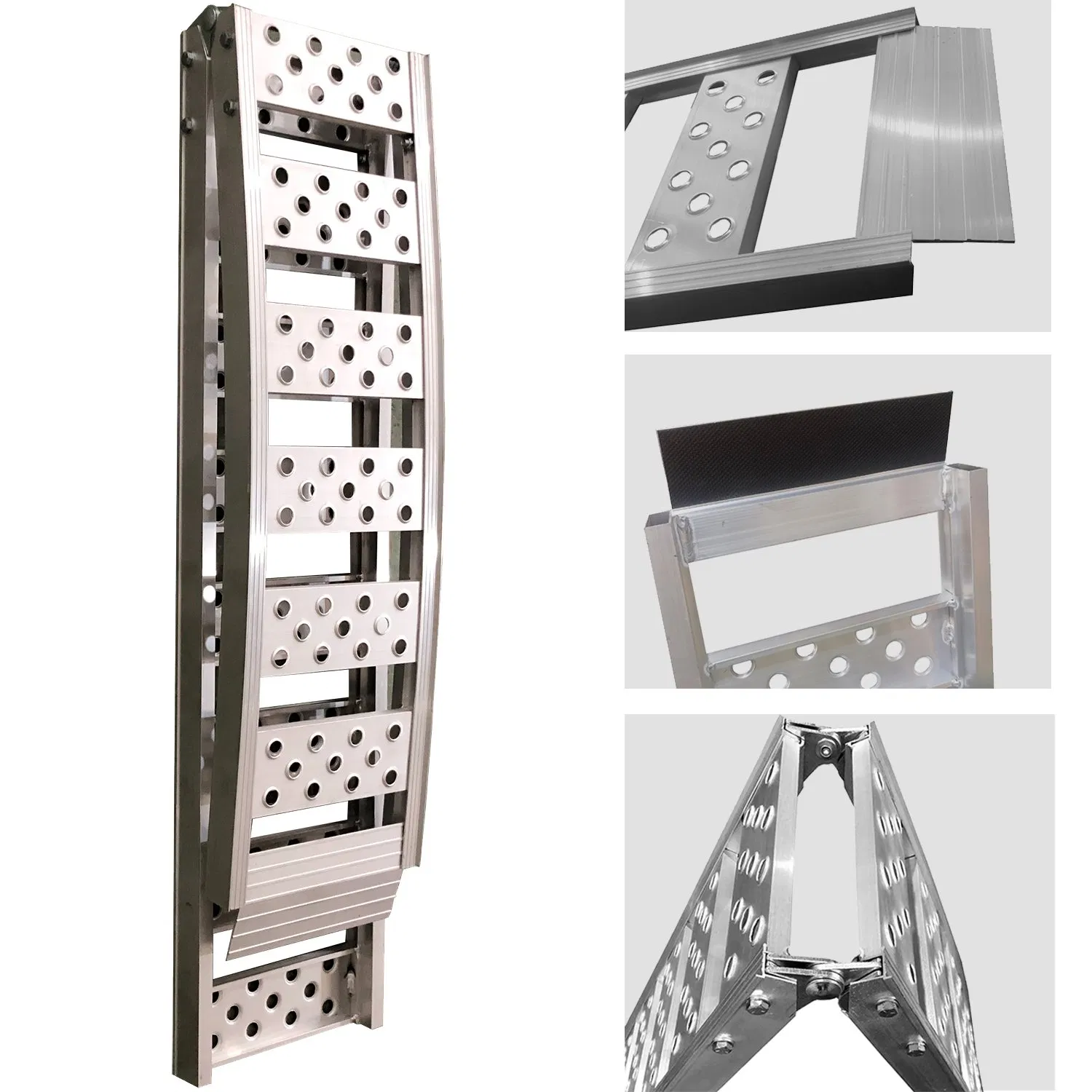 Aluminum Ramp Foldable Loading Motorbike ATV Pickup Truck Capacity 1500lbs