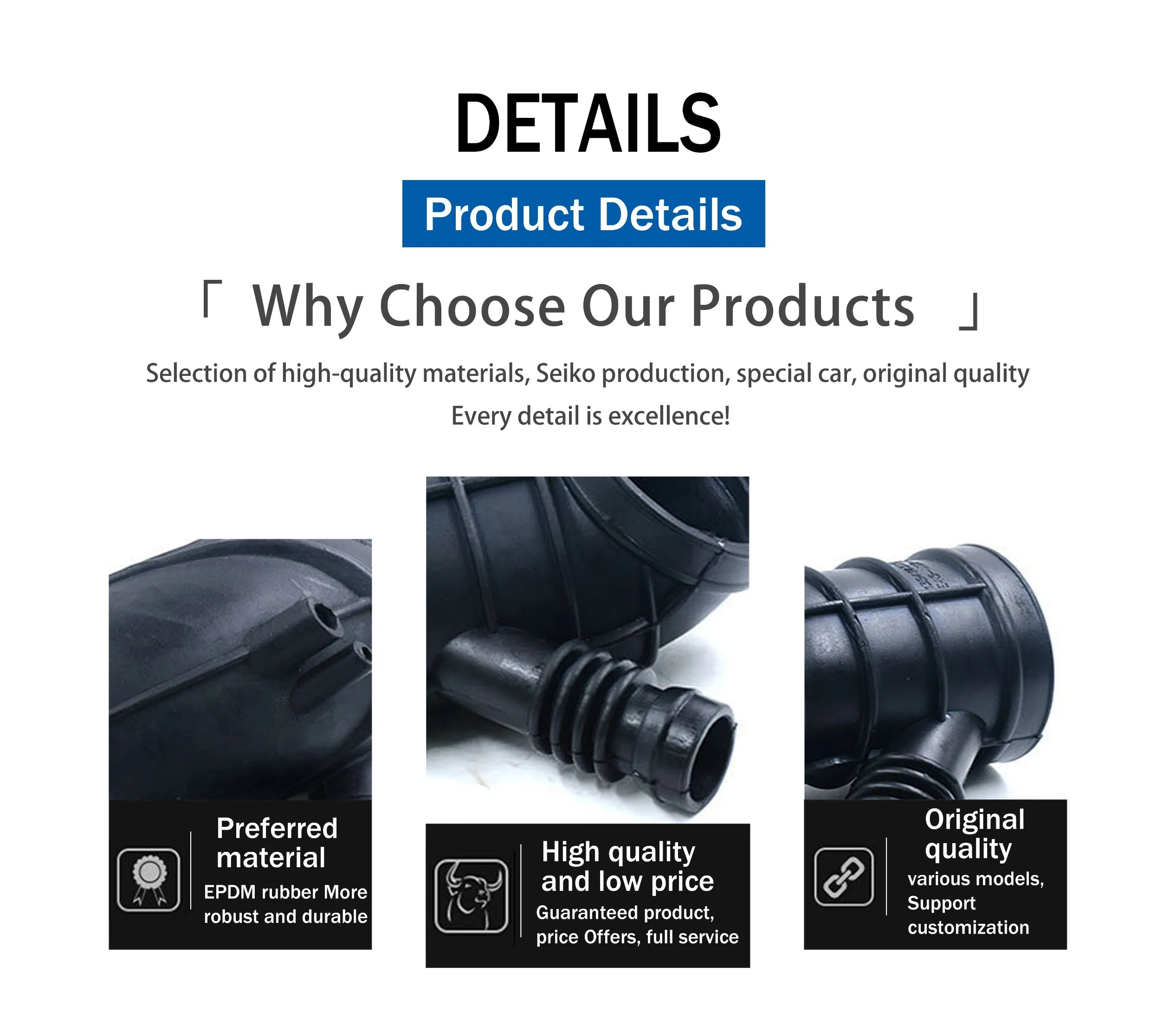 Патрубок системы охлаждения для Toyota Dyna, Hiace 17881-54530