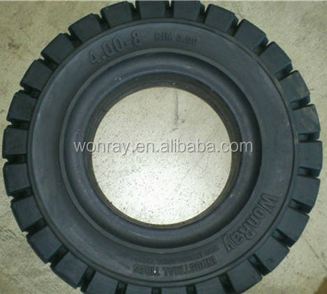 Цельная шина 4.00-8 для трейлеров и аэропортов