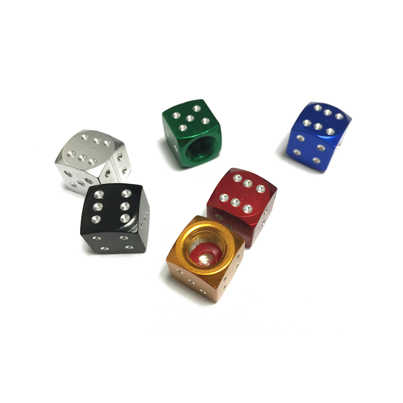 Колпачки для вентилей шин Aluminium Dice, 4 шт.