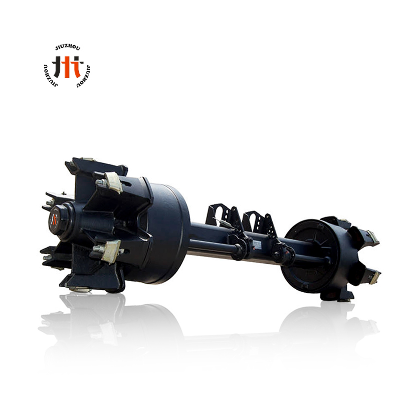 Мощная шестиспицевая ось 12-32т для полуприцепов и внедорожников