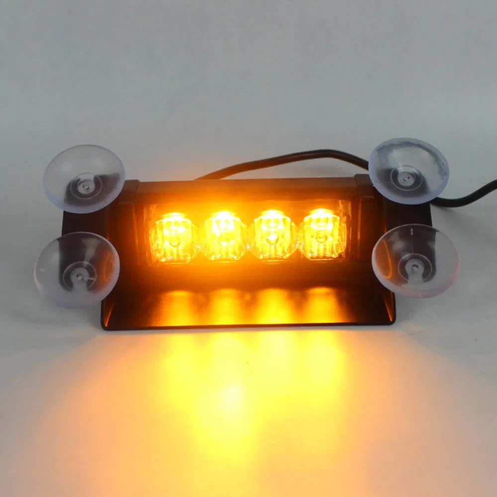 Автомобильные светодиодные фонари Amber 4 LED на стекло