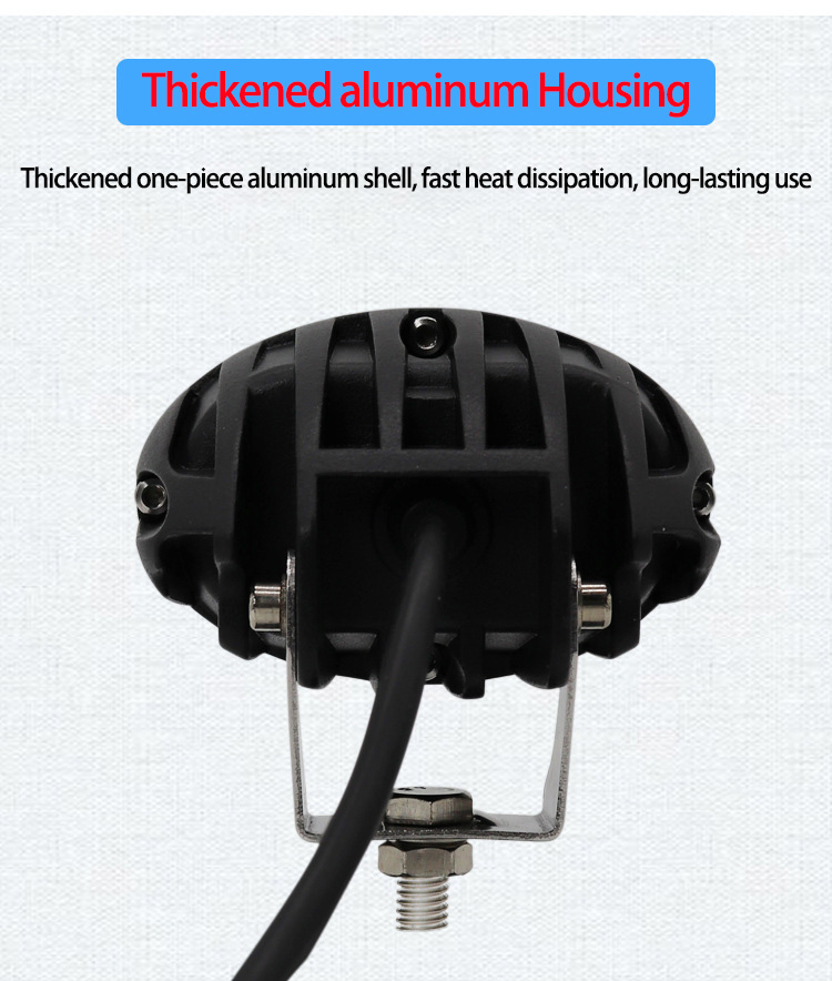 Super Bright 10-80V 20W Double Eyes LED Warning Spot Lamp Blue Red Zone Light Warehouse Safety Light Forklift Warning Light