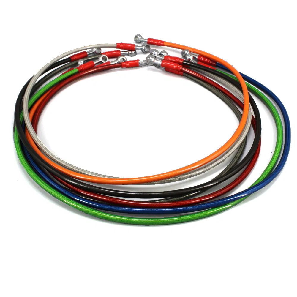 Automobile Motorcycle off-Road Vehicle DOT Approved Fmvss106 Saej1401 Standard 1/8 3.2X7.5mm Color Stainless Steel Braided PTFE Teflo Brake Hose Pipe Brake Line