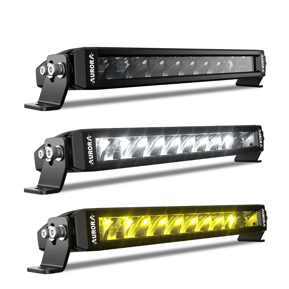 Dual Color RGB Single Row LED Lightbar for ATV UTV Truck