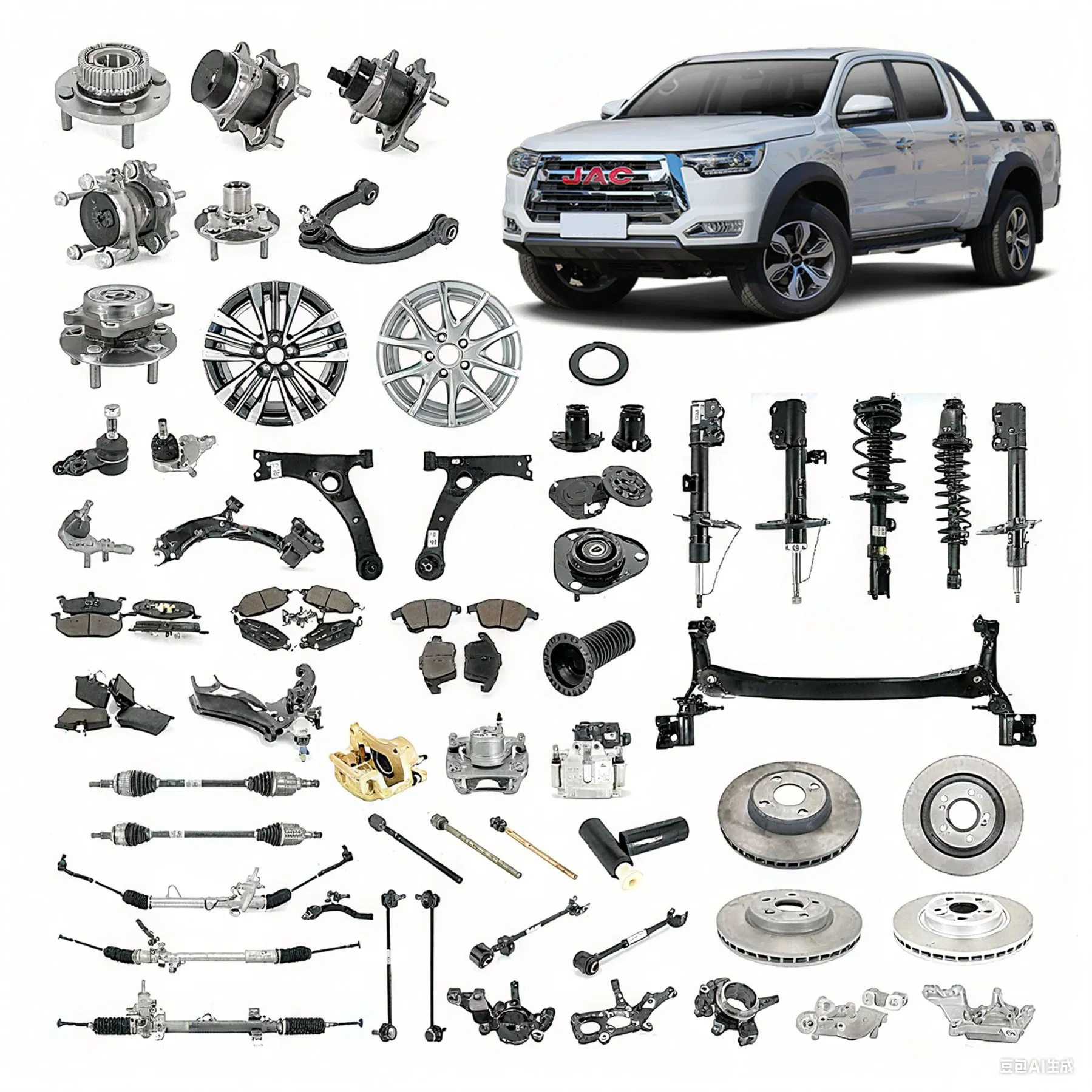 Automobile Auto Parts Changan/Geely/Haval/Chery/Dongfeng/Jetour/Omoda/Byd Parts Kmc T6 /T8 /T9 JAC J7 /V7/K7/K5 High-Quality Accessories Spare Part