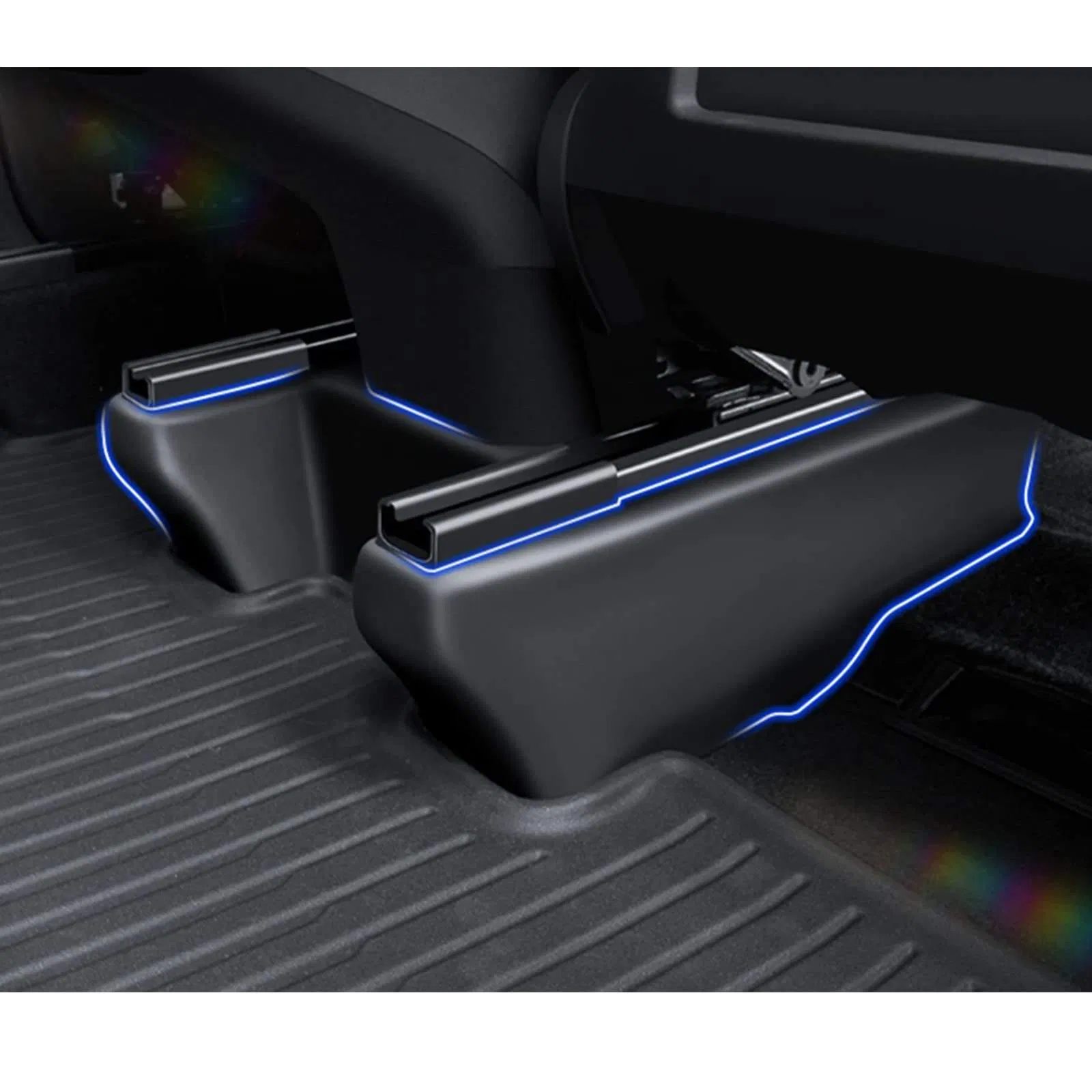 Tesla Model Y/X/3 Seat Slide Rail Pad Cover Seat Base Kick Wrap Protectors Corner Cover Case Shell for Tesla