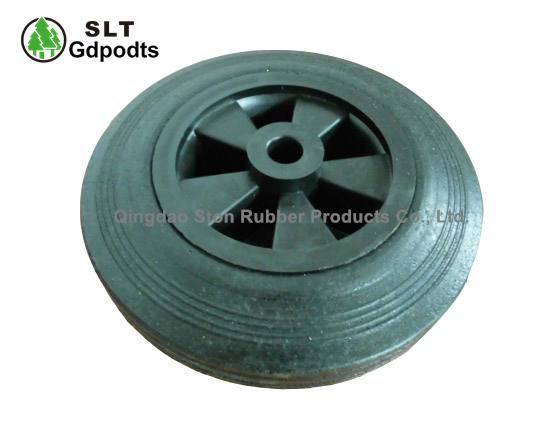 160/40-80 Rubber Wheel with 6 Inch