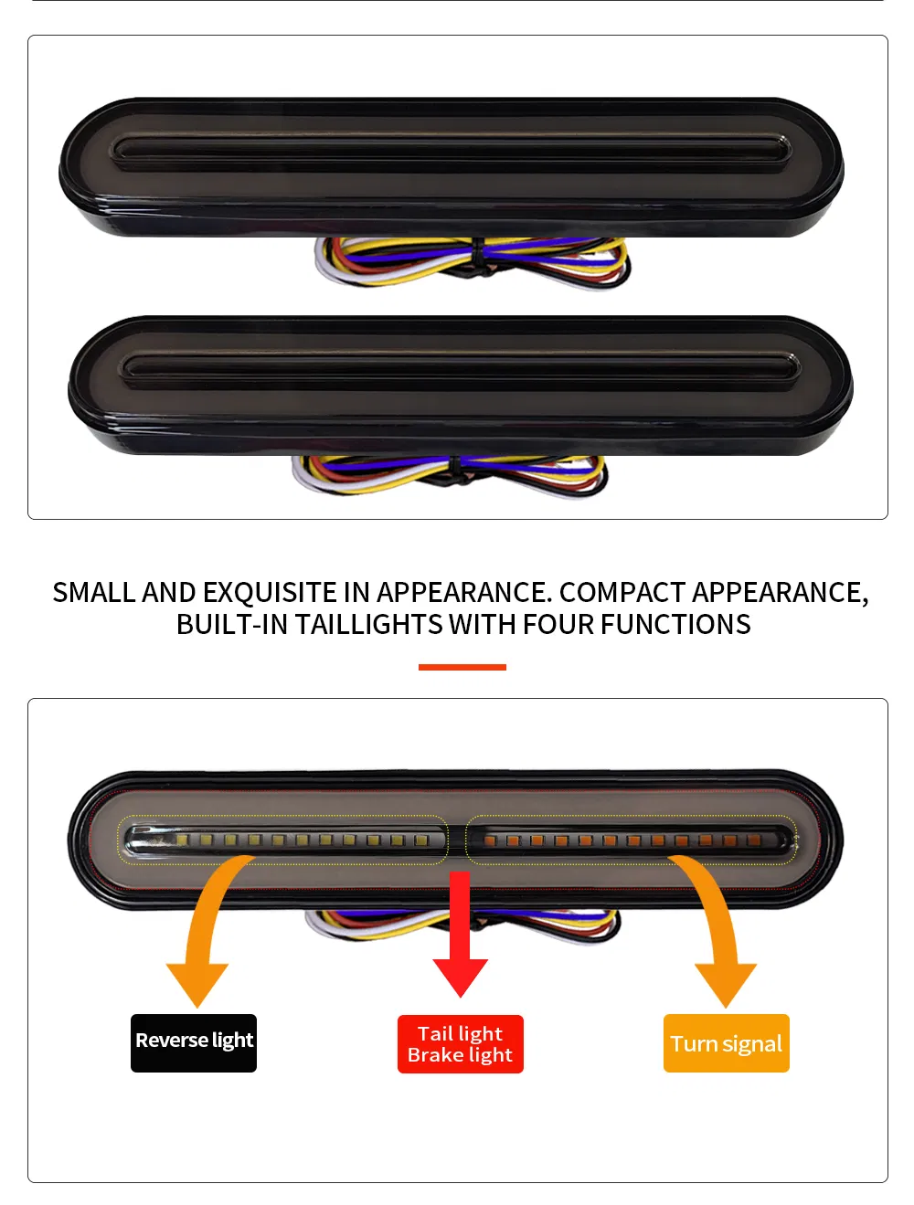 Светодиодный задний фонарь Jofi с неоновым кольцом для грузовиков