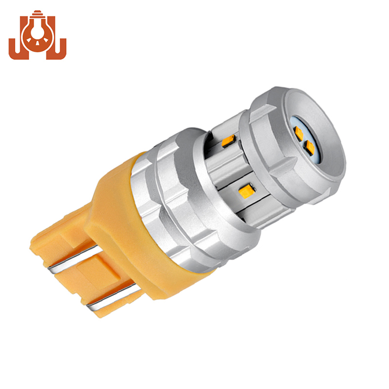 Светодиодная лампа 7443 для поворотников, желтая