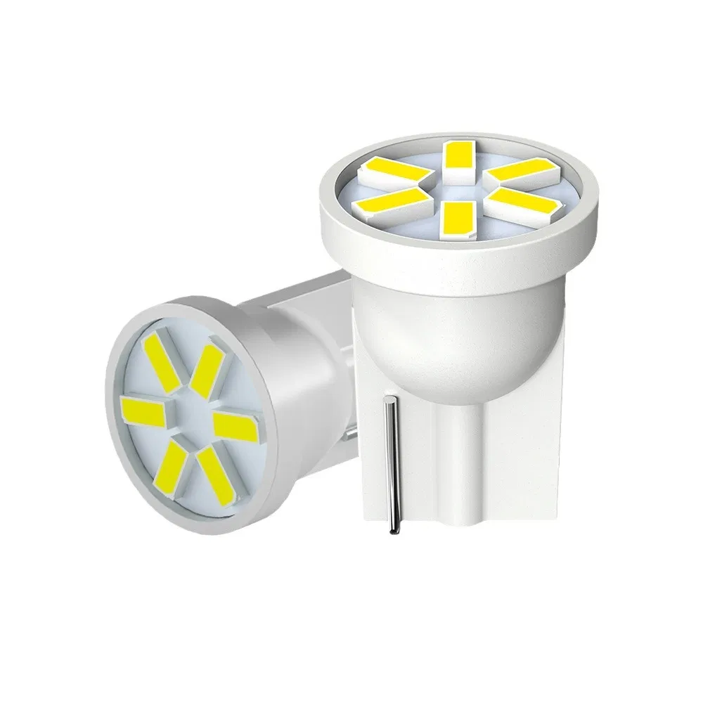 Светодиодная лампа W5W T10 для авто, 3014 чип, 6W