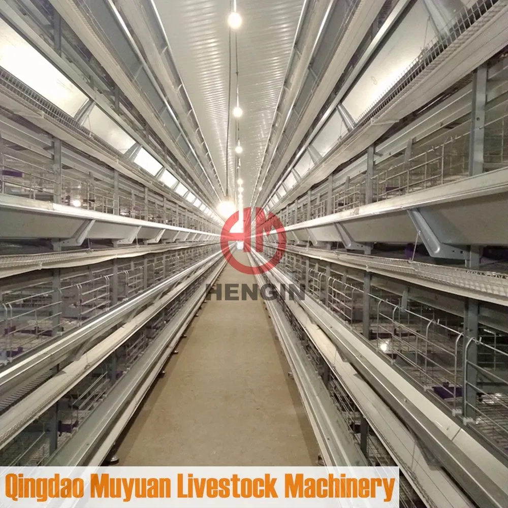 Автоматическая клетка для кур-несушек H-образная, оцинкованная