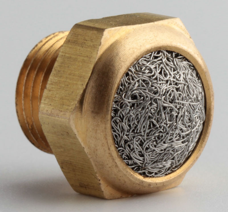 Глушитель Xhnotion 70° латунный, сетчатый, BSPT резьба