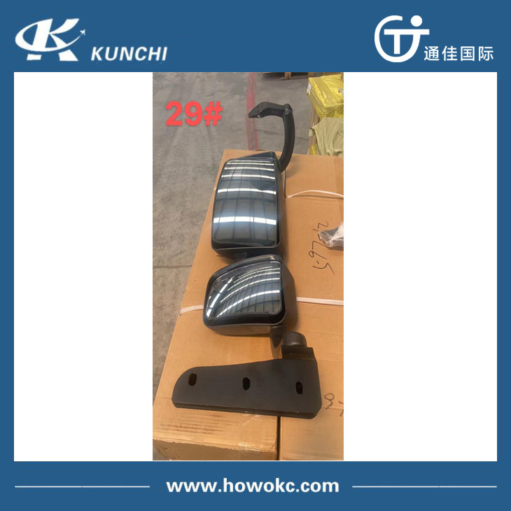 Heavy Truck Cabin Parts Left Rearview Mirror with Wg1642770001, HOWO/Shacman /Foton/Dongfeng /FAW Spare Parts