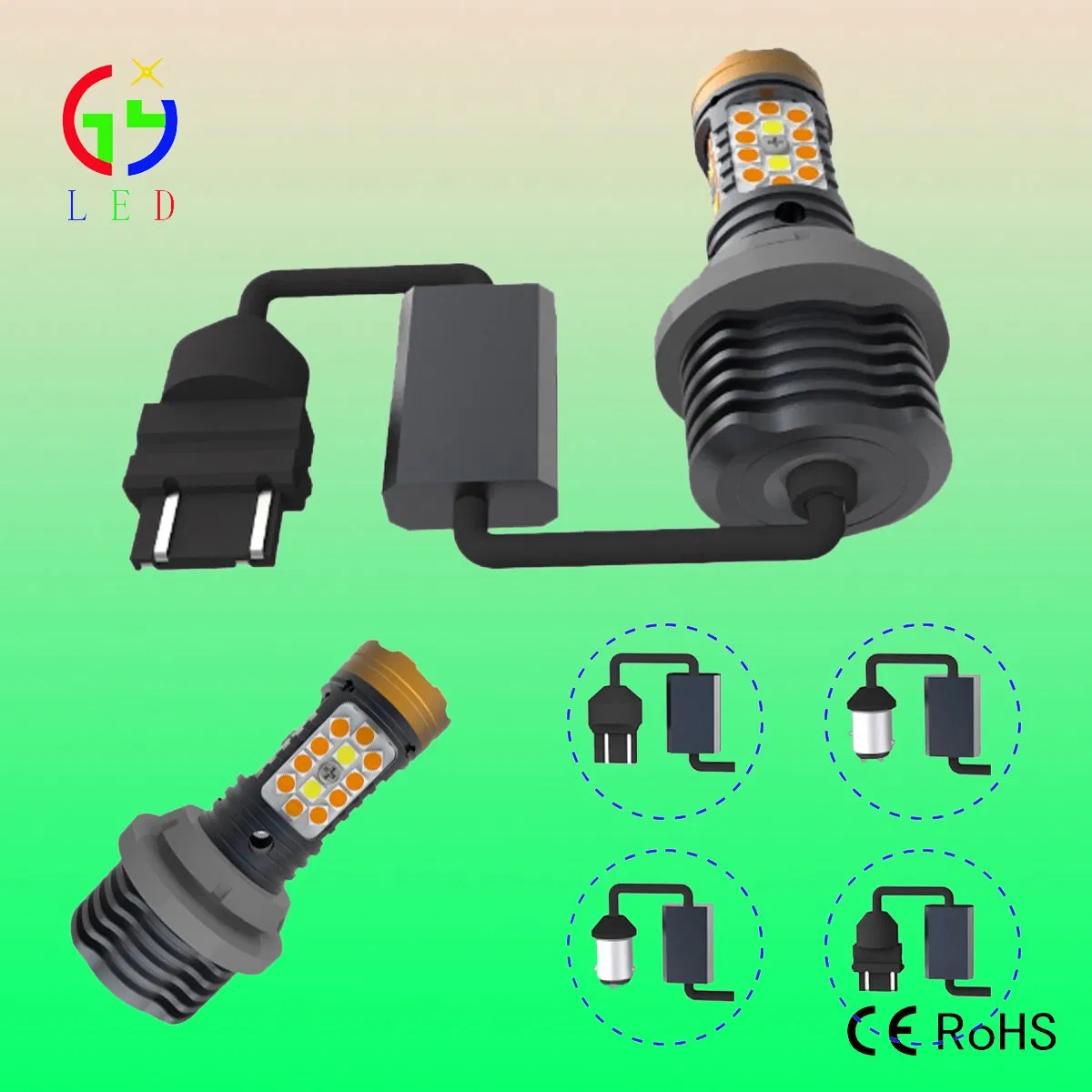 Светодиодные лампы поворотников All Base Canbus Dual Colors