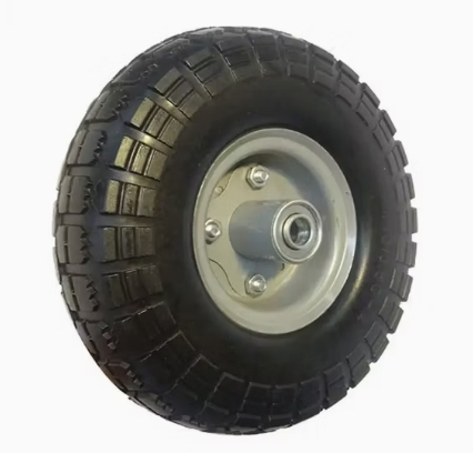 Heavy Duty Solid Rubber Polyurethane Foaming Flat Free PU Foam Trolley Wheel for Trolley 4.10/3.50-6 Truck Tire Wheelbarrow Wheels