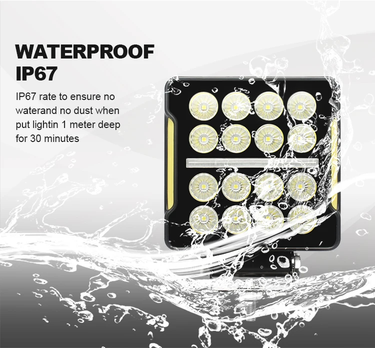 Квадратная фара 4 дюйма 48Вт с DRL для внедорожников