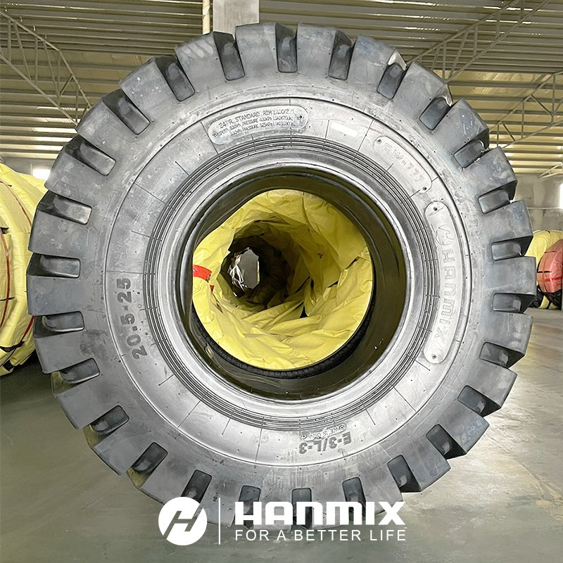 Hanmix OTR Otb Rubber Tire China Wholesale E3/L3 17.5-25 20.5-25 26.5-25 off Road Bias Heavy Chinese Neumaticos Agricultural Truck Tractor Loader Tyre Llantas