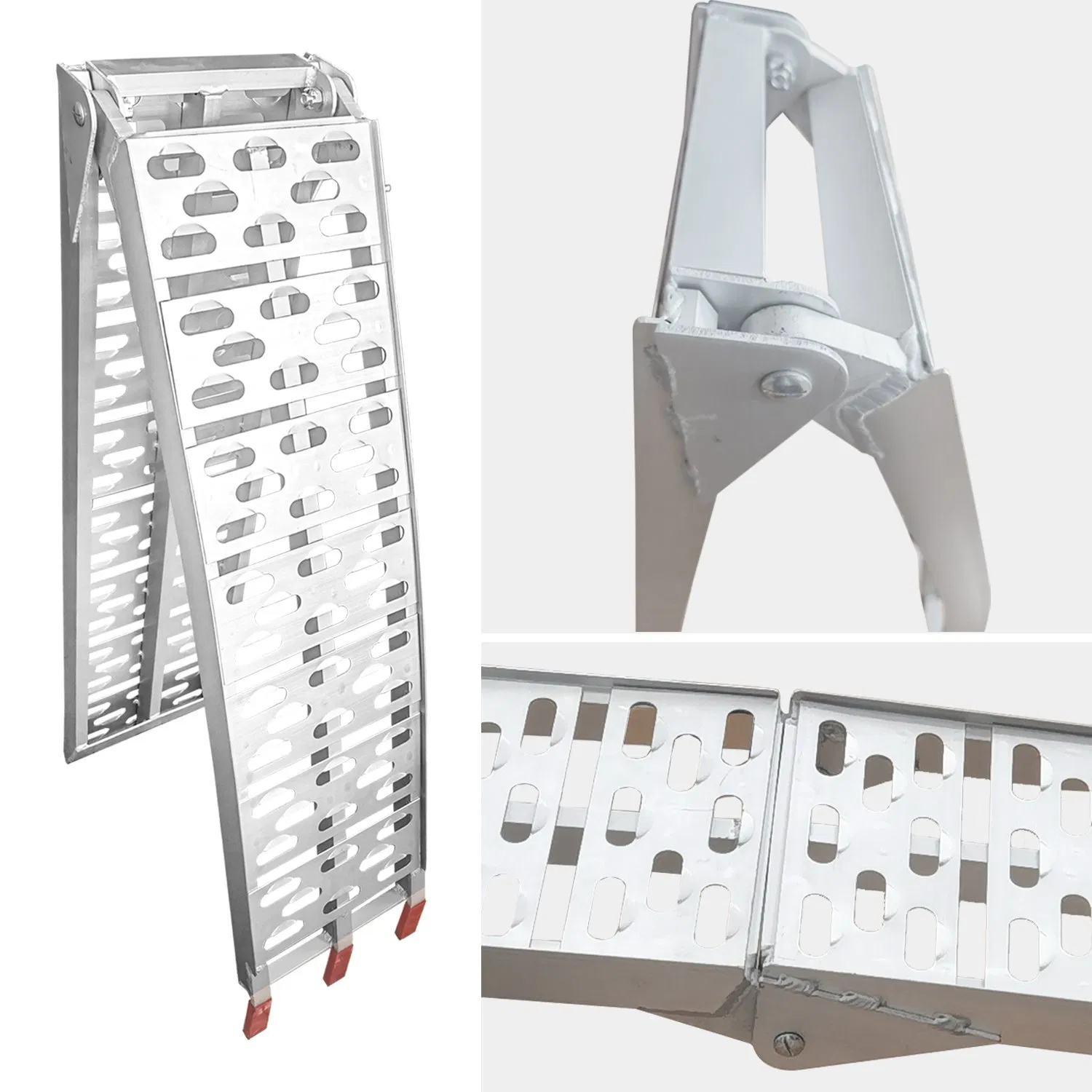 Aluminum Ramp Tabular Foldable Loading Motorbike ATV Pickup Truck
