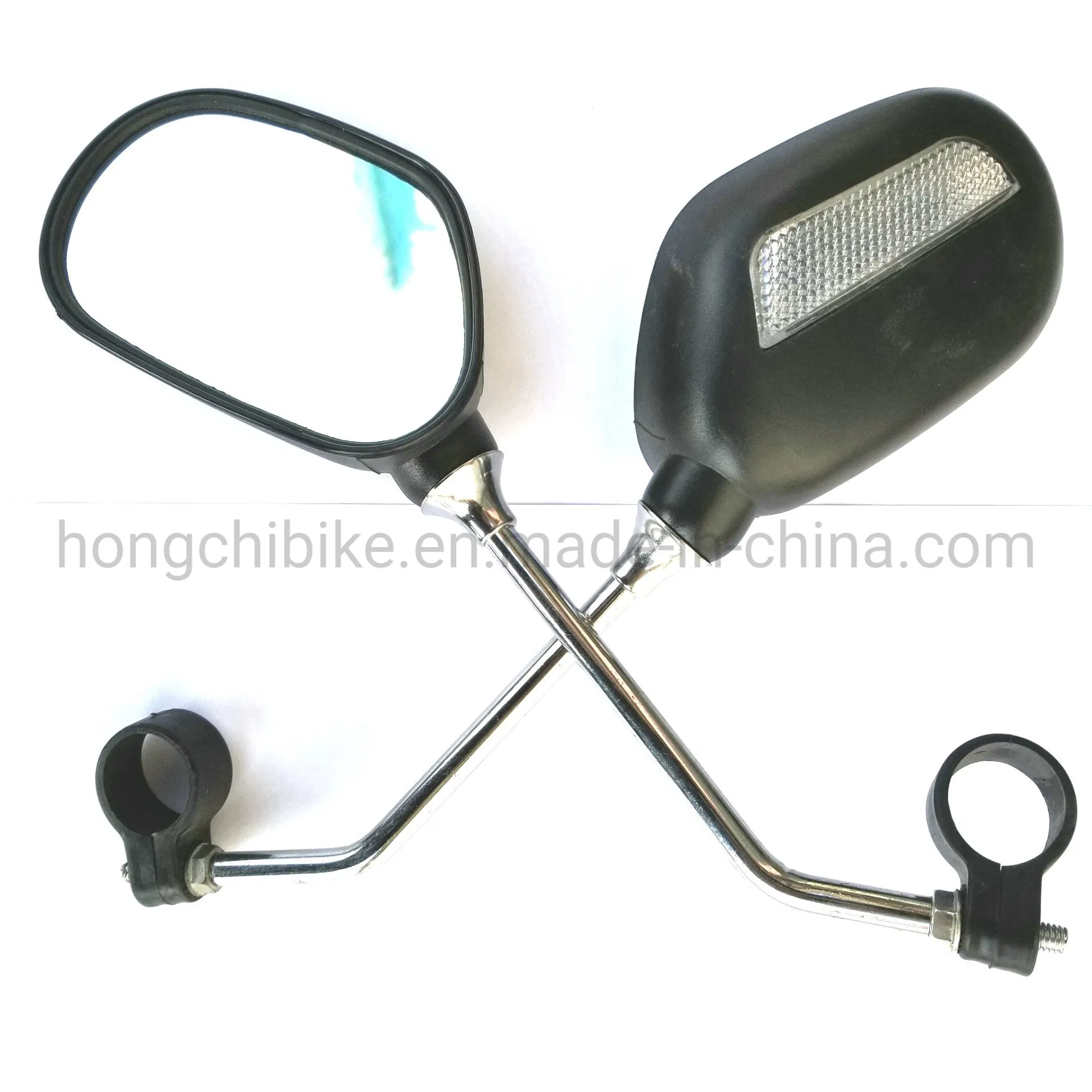 Bicycle Rear View Mirror with Reflector Cycling Equipment Rearview Mirror