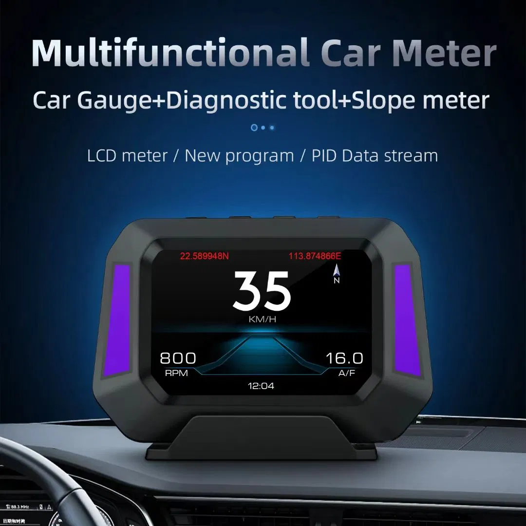 P21 Auto Electronics 0bd2 Speedometer with Multi-Language Display on-Board Speed Monitoring for OBD
