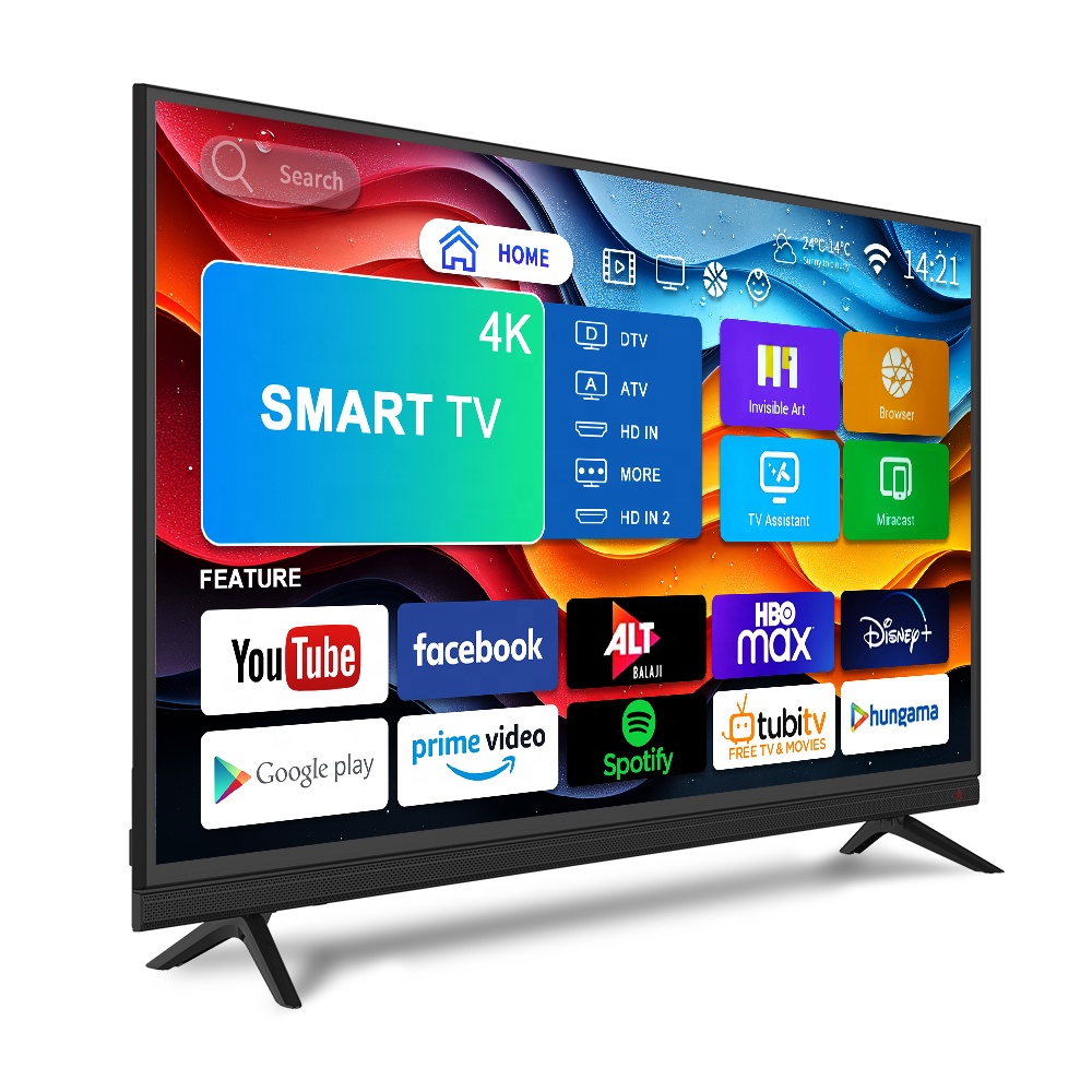 Смарт-телевизор Fabricante 4K UHD QLED WebOS 24–98 дюймов LED 2K FHD Android с Wi-Fi